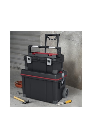 Keter K17182387 Master Pro Tekerlekli Takım Çantası 22'+25'