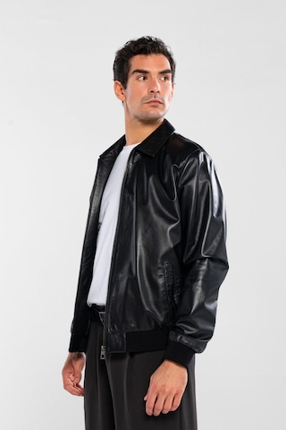 Tamer Tanca Erkek Hakiki Deri Siyah Deri Mont 415 K-873 Erk Dr Mont Sk24/25 Sıyah Dr Siyah