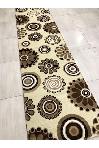 Saray Halı Irmak 11541 R 80X300 Kahve Krem 3 Metre Yolluk !