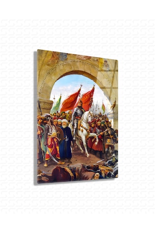 Fatih Sultan Mehmet İstanbul Un Fethi Cam Tablo
