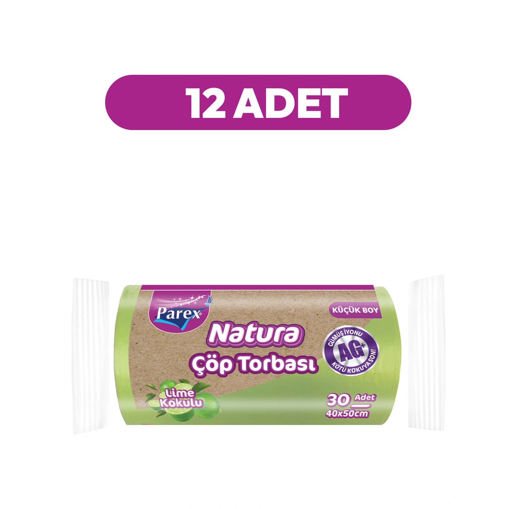 Natura Çöp Torbası Küçük Boy 30'lu 40 X 50 Cm Onikili Paket