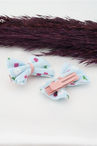 Çocuk Kıstırmalı Fiyonk Model Toka Buz Mavisi Açık Mavi