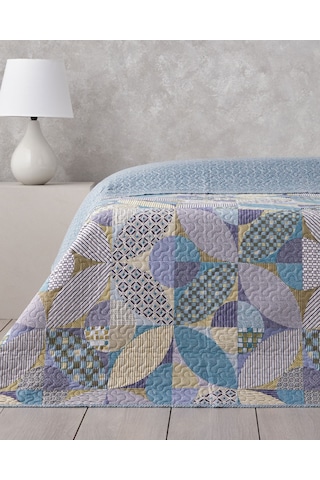 English Home Patch Square Çift Kişilik Çok Amaçlı Örtü 200x220 Cm Yeşil Yeşil