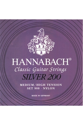 Hannabach Silver 200 Medium High Tension - 900 Mht Klasik Gitar T