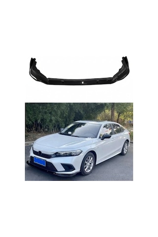 Honda (Plastik)  Civic FE 2022 3 Parça Ön Lip