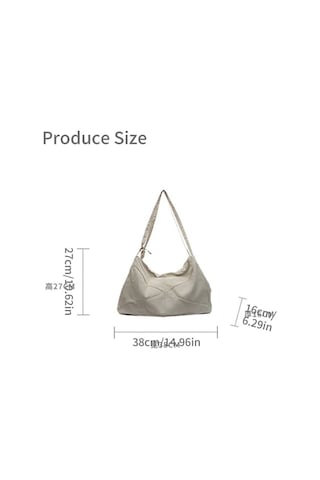 Kadınlar İçin Düz Renk Koltuk Altı Çantası Büyük Kapasiteli Seyahat Çantası Okul Çantası Şık Omuz Çantası Basit Koltuk Altı Çantası Yeşil Yeşil Yeşil Diğer