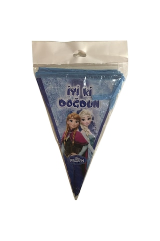 Elsa Flama Frozen Karlar Ülkesi Doğum Günü Parti Flaması 2mt