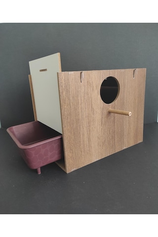 Büyük Boy Sultan Yuvalığı Folluklu 29 x 22 x 19 CM Çift Açılır Mdf Yuva
