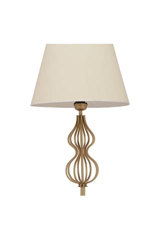 Vance Beyaz Şapkalı Eskitme Modern Tasarım Ayaklı Abajur Lamba Metal Lambader