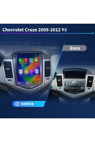 Chevrolet Cruze 2009-2012 Y 6gb Ram 128gb Rom Carplay Multimedya