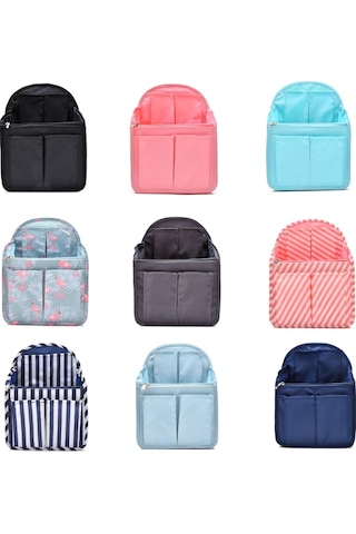 Okul Çantası Ayırma Organizatörü Saklama Çantası Bilgisayar Sırt Çantası Astar Çantası, Renk: Küçük Mavi Firebird Çok Renkli