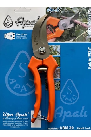 Apalı Bağ Budama Makası Abm 30 Plastik Sap
