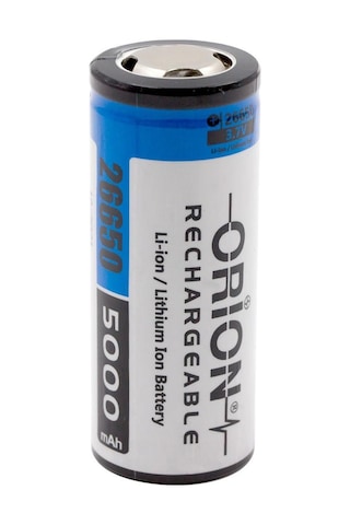Orion 26650 5000 mAh 3.7V Li-Ion Şarj Edilebilir Pil