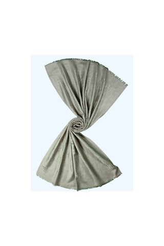 Mim Eşarp Işıl İpek - H Desen Kaşmir İpek Şal 75x190 Cm Vizon