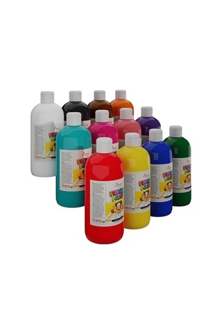 Tüm Renkler Parmak Boyası 12&apos Li Set 12x500gr Diğer