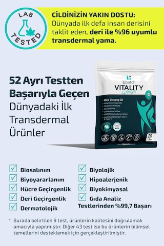 Lipatch Vitaiıty Life Style Zindelik ve Denge Bandı 25'li