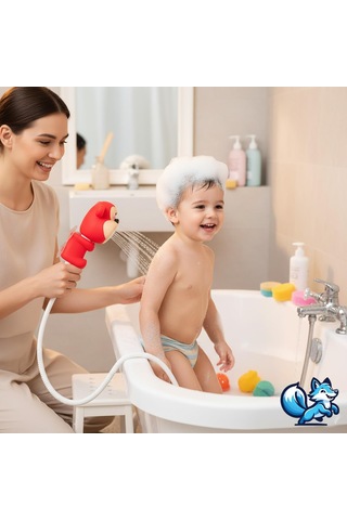 Lexroo Sevimli Hayvan Figürlü Bebek Duş Başlığı Belirtilmemiş