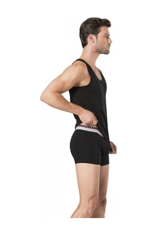 Pierre Cardin 155 Erkek Atlet Boxer Takım - Siyah