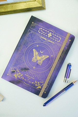 Venzi Art Sert Kapak Vegan Deri 192 Sayfa A5 80gr. Noktalı Defter Turkuaz