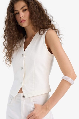 Defacto Jean Blazer Yelek F5899ax25hswt1 Beyaz