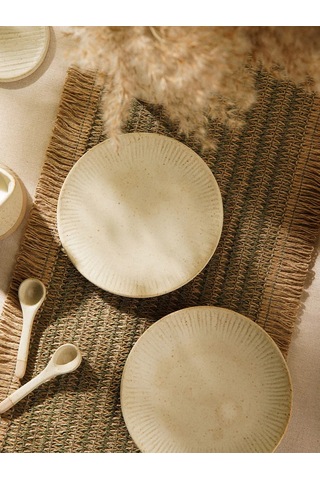 Sl Home "vientos" 18 Cm Çapında 2'li Seramik Tatlı Tabağı Seti 237101793 Bej