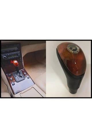 Ahşap Vites Topuzu Mercedes W210 W202 W203 W 220 W221 W205 Ml 420 Ml 55 Ahşap Deri Ahşap