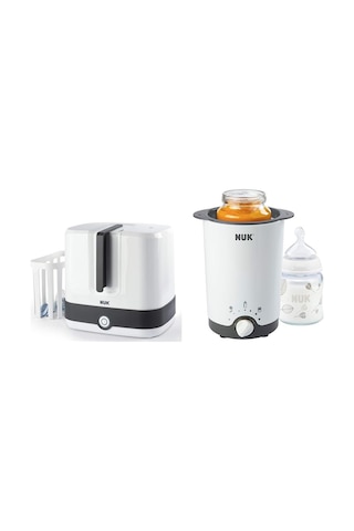 Nuk Vario Express Buhar Sterilizatörü 6 Biberon Kapasiteli & Thermo 3ü1 Arada Biberon Isıtıcı