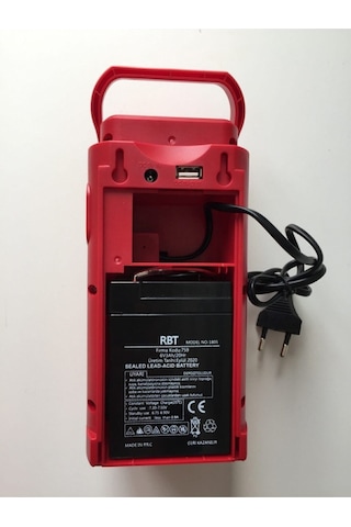 Astra 2606l Usb Şarj Çıkışlı 24 Led 80 Saat Akülü Şarjlı Işıldak Nanopro Kırmızı