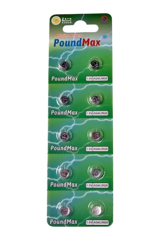 10 Adet Ag4 376 377 Sr626 Sr626sw Lr66 1.5v Poundmax Düğme Pil, Alkalin Saat Pili, Çocuklara Dayanıklı Ambalaj, Kü