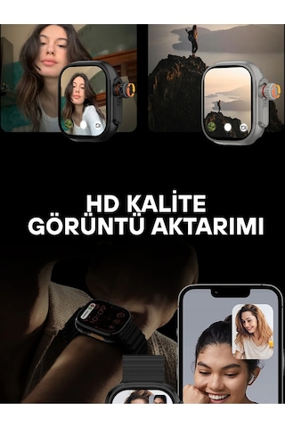 Wearfitpro Hw Ultra 3 Call Btk Sim Kartlı Kameralı Yapay Zeka Android Amoled Ekran Akıllı Saat