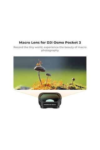 K&f Concept Osmo Pocket 3/4 Için 10x Makro Lens Yakın Çekim Filtresi - Ekran Koruyucu