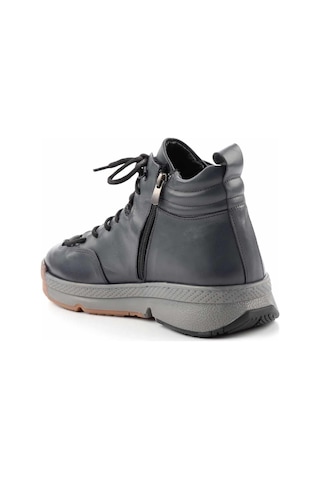 Gri Hakiki Deri Erkek Bot & Bootie E02728014703 Gri