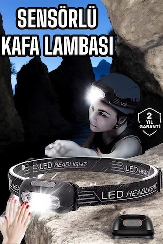 Kamp Lambası Led Işık Kafa Lambası Balıkçı Lambası Ayarlanabilir Çoklu Renk