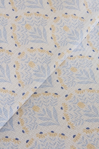 Kaşmir Home Daisy %100 Pamuk Çift Kişilik Pike Takımı Mavi Mavi