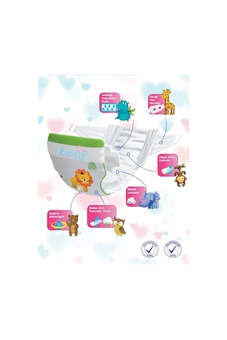 Paddlers - Bebek Bezi 4 Numara Maxi 7-14 Kg 3 x 36 Adet Eko Paket