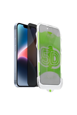 İphone 11-xr Uyumlu Kolay Uygulama Aparatlı Hayalet Tam Kapatan Cam Ekran Koruyucu