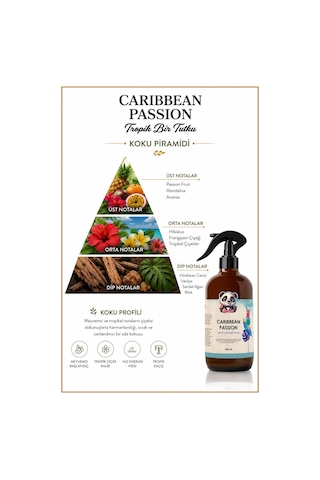 Rosie 3 Adet Caribbean Passion Oda Ve Çamaşır Spreyi 250 Ml Fresh