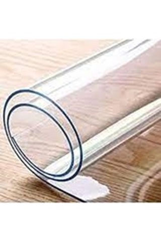 Muşamba Masa Örtüsü Şeffaf 1,5 Mm En: 70 Cm Kalın Pvc Masa Örtüsü