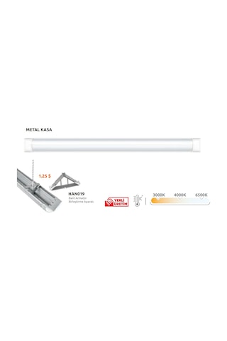 Kendal Gfl156-40w-beyaz Led Bant Armatür Beyaz