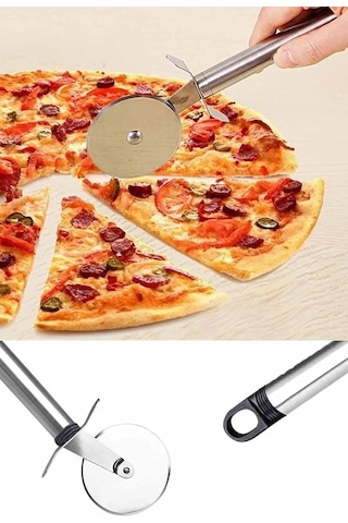 Orret Home Metal Saplı Pizza Ruleti: Paslanmaz Çelik Pizza Kesme Bıçağı, Profesyonel Kesim İçin Dayanıklı Tasar Genel