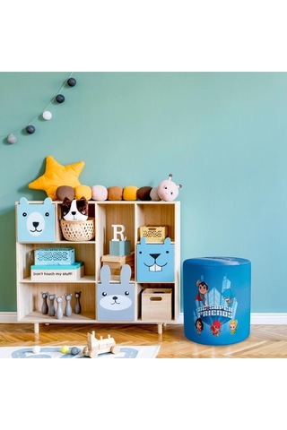 Dc Super Friends Puf Warner Bros Lisanslı Ürün, Süet Kumaş, Uluslararası Solmama Sertifikası Çok Renkli