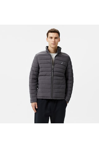 Nautica Erkek Siyah & Gri Çift Taraflı Mont
