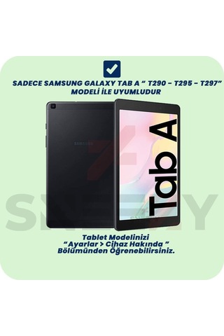 Samsung Galaxy Tab A Sm-t290 8 İnç Tam Uyumlu Glow Desenli Standl