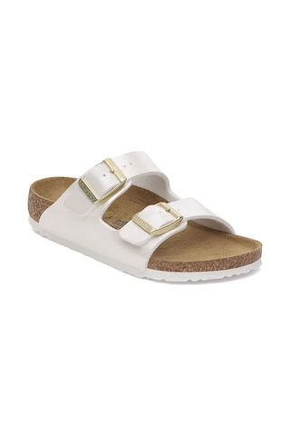 Birkenstock Bırkenstock Arızona Bf Electrıc Metallıc Kadın Terlik 1029456 20415 İnci Beyazı Beyaz