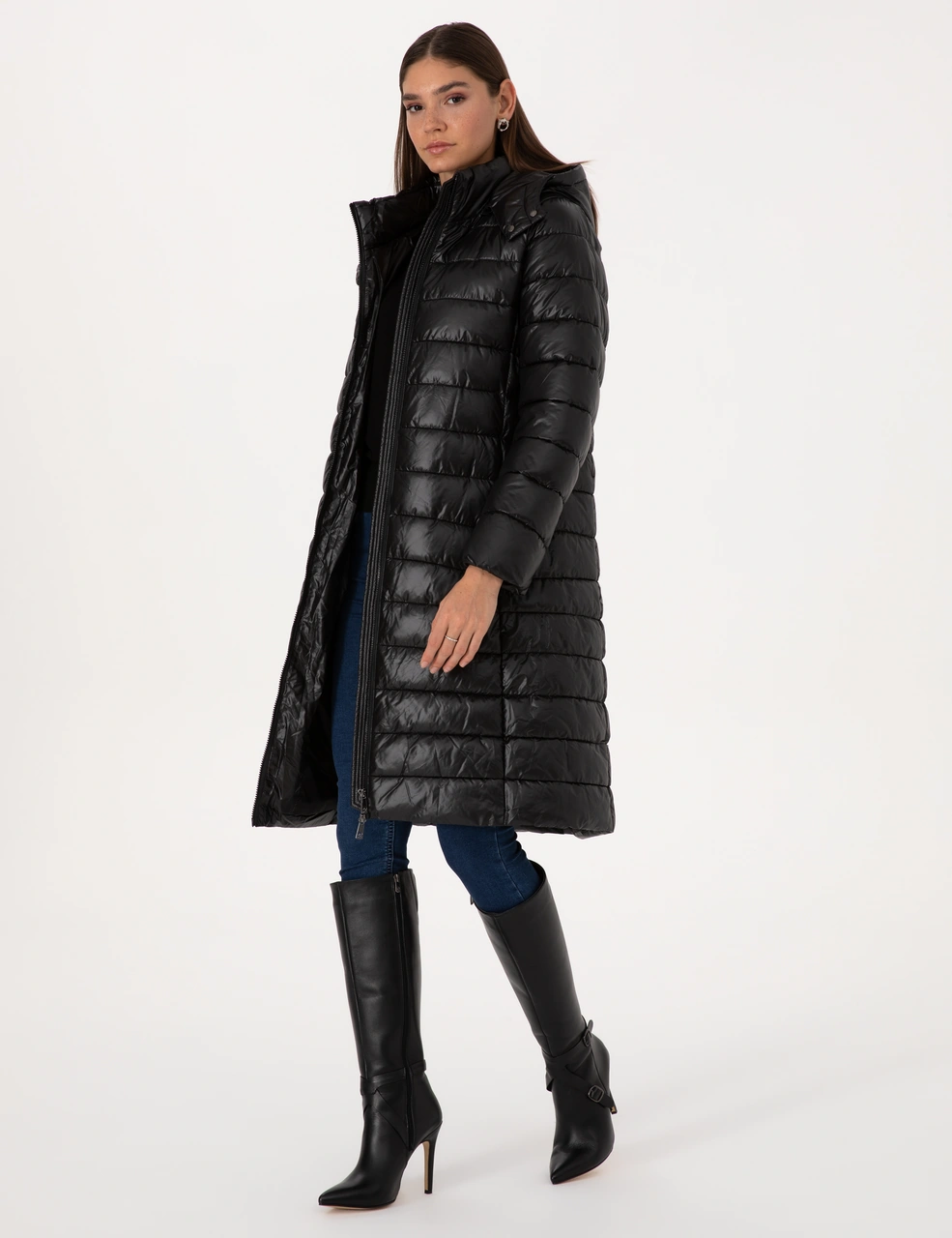 Pierre Cardin Kadın Siyah Kaban 50314165-vr046 Siyah