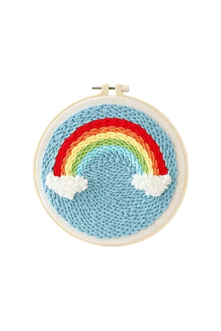 Geekyou Renkli El İşleri Dokuma Seti - Başlangıçcı Dost Kumaş, İğne Ve Talimatlı Kumaş Baskılı Gelişmiş Dıy Paketi Gösterge Rafı Hariç Diğer