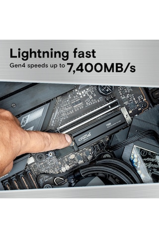 Crucial T500 CT2000T500SSD5 2 TB PCIe 7400/7000 MB/s Gen4 NVMe M.2 SSD