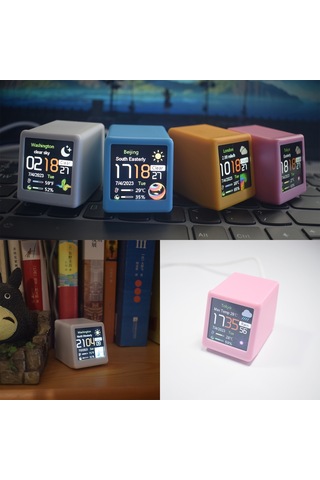 Renkli Oled Çok Fonksiyonlu Bilgi Ekranı Wifi Akıllı Sarı