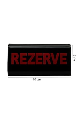 Rezerve Adisyonlu Siyah - Kırmızı