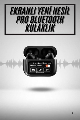 2.nesil Pro Ekranlı Sesli Görüşme Yapabilen Kablosuz Bluetooth Kulaklık 00